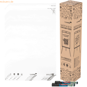 Legamaster Papierblock SKETCH ECO 7-157620 blanco 2x50 Blatt Legamaster Papierblock SKETCH ECO 7-157620 blanco 2x50 Blatt von Legamaster