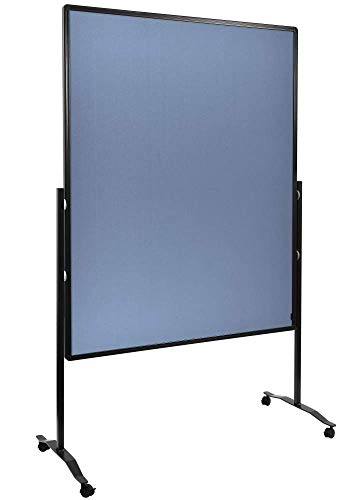 Legamaster Premium Plus Moderationswand - blau-grau - 150x120 cm - doppelseitig, mit Filz bezogenes Pinboard - einsetzbar als Trennwand - inkl. 4 feststellbaren Rollen und einklickbaren Papierhaken Legamaster Premium Plus Moderationswand - blau-grau - 150x120 cm - doppelseitig, mit Filz bezogenes Pinboard - einsetzbar als Trennwand - inkl. 4 feststellbaren Rollen und einklickbaren Papierhaken von Legamaster