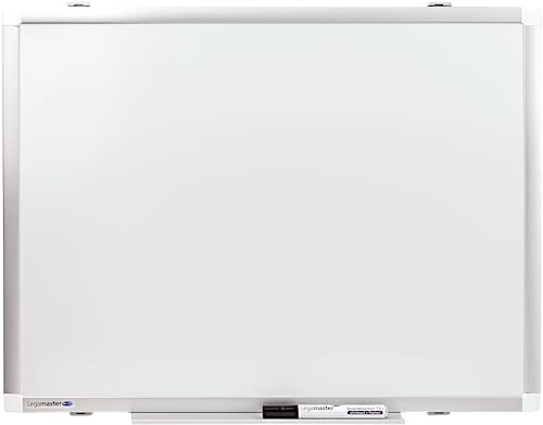 Legamaster Premium Plus Whiteboard – weiß – 45 x 60 cm - Magnettafel aus emailliertem Stahl inklusive Wandhalterung und Whiteboardmarker - trocken abwischbar von Legamaster