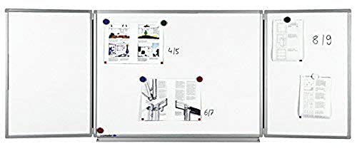 Legamaster Professional Klapptafel - weiß - 90 x (120-240) cm - Whiteboard mit fünf aufklappbaren Schreibflächen - bakterienresistent, magnetisch und beschreibbar - inkl. Zubehör von Legamaster