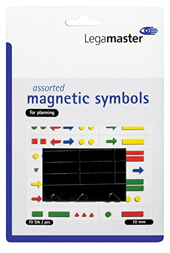 Legamaster Symbolmagnet Magnetsymbole, 10 mm, Schwarz, ca. 50 g/cm² g von Legamaster