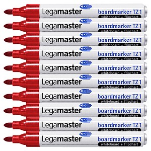 Legamaster TZ 1 Whiteboard-Marker rot 1,5 - 3,0 mm, 10 St. von Legamaster