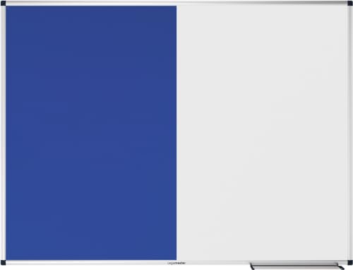 Legamaster UNITE Kombiboard - 90x120cm - blau – Whiteboard-Filzkombination – Whiteboard magnetisch und beschreibbar – Filztafel zum anpinnen von Bildern und Plänen von Legamaster