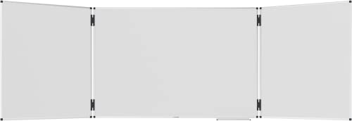 Legamaster UNITE PLUS Klapptafel - weiß - 100 x (150-300) cm - Whiteboard mit Zwei doppelseitig ausklappbaren Flügeln -magnetisch und beschreibbar- inkl. Zubehör von Legamaster