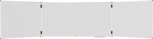Legamaster UNITE PLUS Klapptafel - weiß - 100 x (200-400) cm - Whiteboard mit Zwei doppelseitig ausklappbaren Flügeln -magnetisch und beschreibbar- inkl. Zubehör von Legamaster