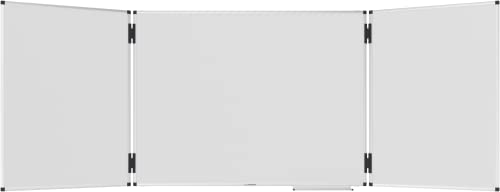 Legamaster UNITE PLUS Klapptafel - weiß - 90 x (120-240) cm - Whiteboard mit Zwei doppelseitig ausklappbaren Flügeln -magnetisch und beschreibbar- inkl. Zubehör von Legamaster