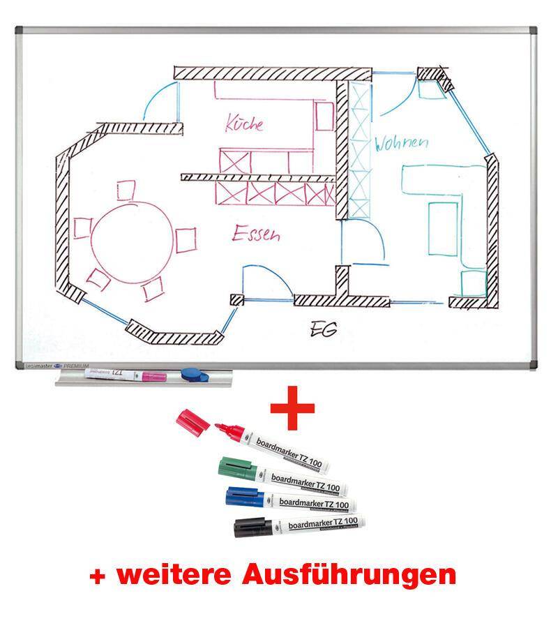 Legamaster Whiteboards Whiteboard Premium 45x60 60,0 x 45,0 cm spezialbeschic... von Legamaster