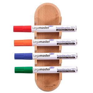 Legamaster magnetischer Stiftehalter WOODEN braun Holz 4 Fächer 6,2 x 3,9 x 24,0 cm von Legamaster
