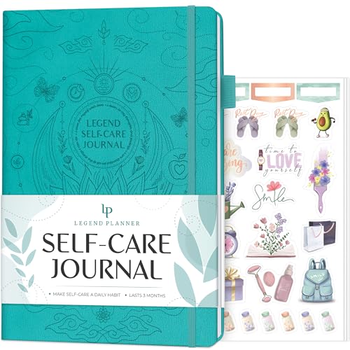 Legend Self-Care Journal – Geführtes tägliches Reflexions-Tagebuch zur Unterstützung der geistigen und körperlichen Gesundheit – Notizbuch für tägliche Stimmung, Meditation und persönliche Entwicklung von Legend Planner