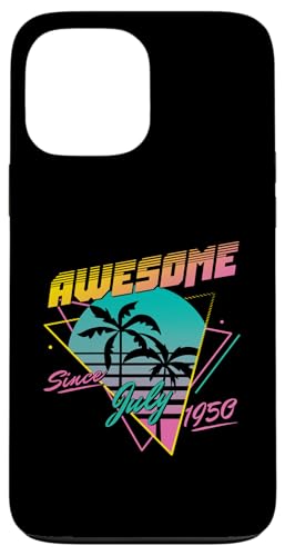 Awesome Since July 1950 Hülle für iPhone 13 Pro Max von Legend Since Birthday Retro Palm