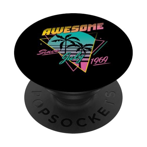 Awesome Since July 1969 PopSockets Klebender PopGrip Awesome Since July 1969 PopSockets Klebender PopGrip von Legend Since Birthday Retro Palm