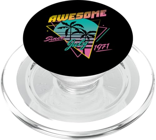 Awesome Since July 1971 PopSockets PopGrip für MagSafe Awesome Since July 1971 PopSockets PopGrip für MagSafe von Legend Since Birthday Retro Palm