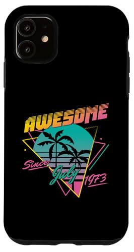 Awesome Since July 1973 Hülle für iPhone 11 Awesome Since July 1973 Hülle für iPhone 11 von Legend Since Birthday Retro Palm