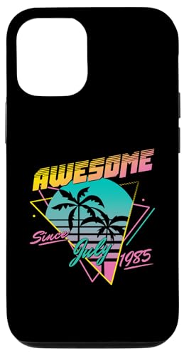 Awesome Since July 1985 Hülle für iPhone 12/12 Pro Awesome Since July 1985 Hülle für iPhone 12/12 Pro von Legend Since Birthday Retro Palm