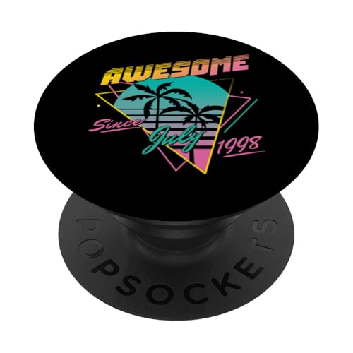 Awesome Since July 1998 PopSockets Klebender PopGrip Awesome Since July 1998 PopSockets Klebender PopGrip von Legend Since Birthday Retro Palm