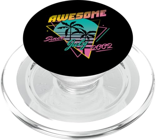 Awesome Since July 2002 PopSockets PopGrip für MagSafe Awesome Since July 2002 PopSockets PopGrip für MagSafe von Legend Since Birthday Retro Palm