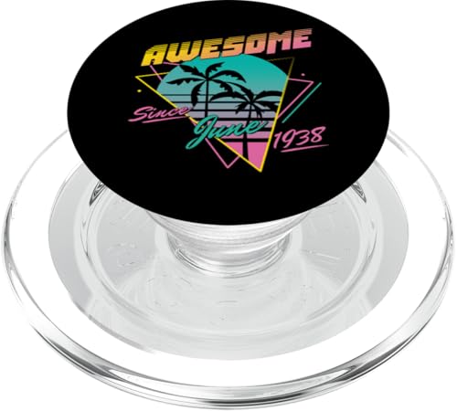 Awesome Since June 1938 PopSockets PopGrip für MagSafe Awesome Since June 1938 PopSockets PopGrip für MagSafe von Legend Since Birthday Retro Palm