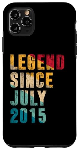 10 Jahre alte Legende seit Juli 2015 Vintage 10. Geburtstag Hülle für iPhone 11 Pro Max von Legend Since Retro Vintage Birthday Gifts By Mj