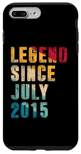 10 Jahre alte Legende seit Juli 2015 Vintage 10. Geburtstag Hülle für iPhone 7 Plus/8 Plus von Legend Since Retro Vintage Birthday Gifts By Mj