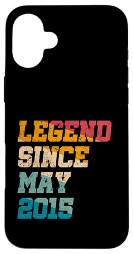 10 Jahre alte Legende seit Mai 2015, 10. Geburtstag von Vintage Hülle für iPhone 16 Plus von Legend Since Retro Vintage Birthday Gifts By Mj