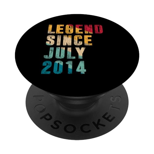 11 Years Old Legend Since Juli 2014 Vintage 11th Birthday PopSockets Klebender PopGrip von Legend Since Retro Vintage Birthday Gifts By Mj