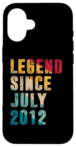 13 Years Old Legend Since Juli 2012 Vintage 13th Birthday Hülle für iPhone 16 von Legend Since Retro Vintage Birthday Gifts By Mj