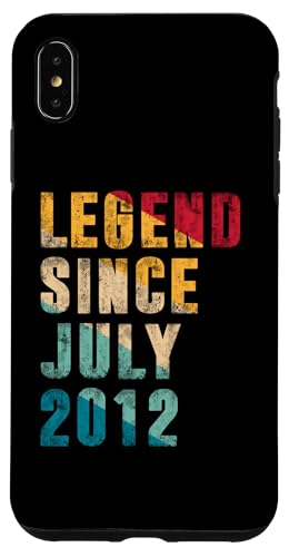13 Years Old Legend Since Juli 2012 Vintage 13th Birthday Hülle für iPhone XS Max von Legend Since Retro Vintage Birthday Gifts By Mj