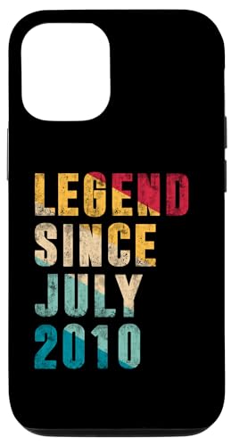 15 Jahre alte Legende seit Juli 2010 Vintage 15. Geburtstag Hülle für iPhone 12/12 Pro von Legend Since Retro Vintage Birthday Gifts By Mj