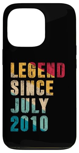 15 Jahre alte Legende seit Juli 2010 Vintage 15. Geburtstag Hülle für iPhone 13 Pro von Legend Since Retro Vintage Birthday Gifts By Mj