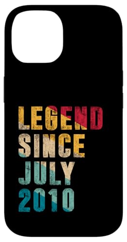15 Years Old Legend Since Juli 2014 Vintage 15th Birthday Hülle für iPhone 14 von Legend Since Retro Vintage Birthday Gifts By Mj