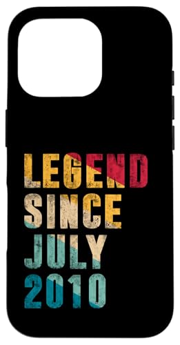 15 Years Old Legend Since Juli 2014 Vintage 15th Birthday Hülle für iPhone 16 Pro von Legend Since Retro Vintage Birthday Gifts By Mj
