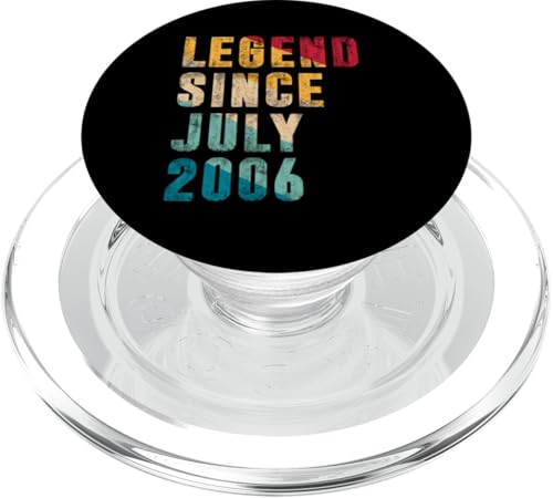 19 Jahre alte Legende seit Juli 2006 Vintage 19. Geburtstag PopSockets PopGrip für MagSafe von Legend Since Retro Vintage Birthday Gifts By Mj
