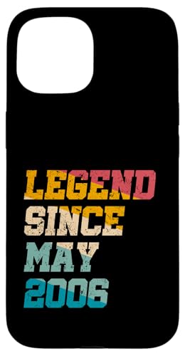 19 Jahre alte Legende seit Mai 2006, 19. Geburtstag von Vintage Hülle für iPhone 15 von Legend Since Retro Vintage Birthday Gifts By Mj