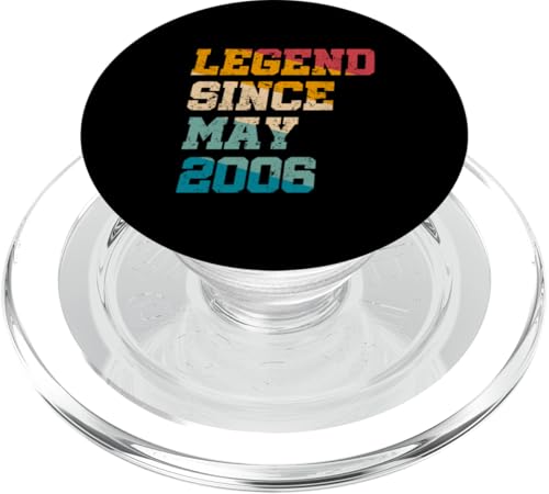 19 Jahre alte Legende seit Mai 2006, 19. Geburtstag von Vintage PopSockets PopGrip für MagSafe von Legend Since Retro Vintage Birthday Gifts By Mj