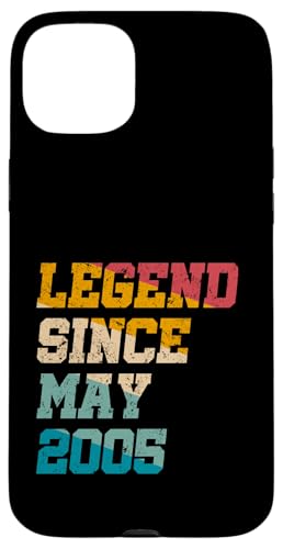 20 Jahre alte Legende seit Mai 2005, 20. Geburtstag von Vintage Hülle für iPhone 15 Plus von Legend Since Retro Vintage Birthday Gifts By Mj