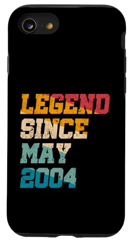 21 Jahre alte Legende seit Mai 2004, 21. Geburtstag von Vintage Hülle für iPhone SE (2020) / 7 / 8 von Legend Since Retro Vintage Birthday Gifts By Mj