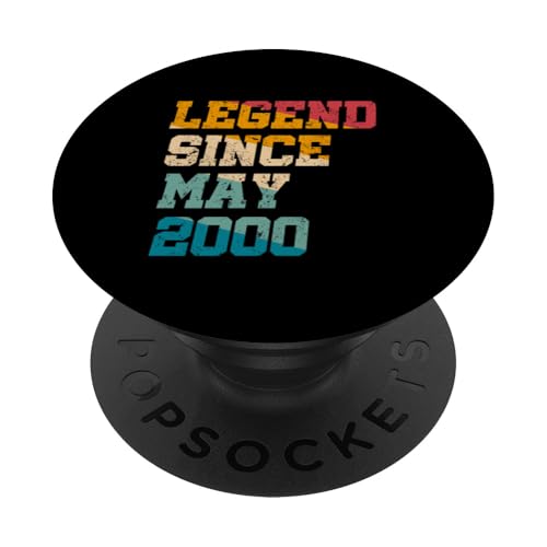 25 Jahre alte Legende seit Mai 2000, 25. Geburtstag von Vintage PopSockets Klebender PopGrip 25 Jahre alte Legende seit Mai 2000, 25. Geburtstag von Vintage PopSockets Klebender PopGrip von Legend Since Retro Vintage Birthday Gifts By Mj