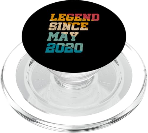 5 Jahre alte Geschenke Legende seit Mai 2020 Vintage 5. Geburtstag PopSockets PopGrip für MagSafe von Legend Since Retro Vintage Birthday Gifts By Mj