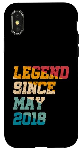 7 Jahre alte Geschenke Legende seit Mai 2018 Vintage 7. Geburtstag Hülle für iPhone X/XS von Legend Since Retro Vintage Birthday Gifts By Mj