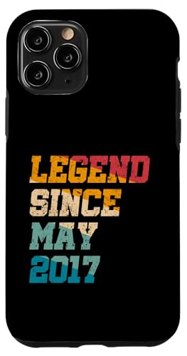 8 Jahre alte Geschenke Legende seit Mai 2017 Vintage 8. Geburtstag Hülle für iPhone 11 Pro von Legend Since Retro Vintage Birthday Gifts By Mj