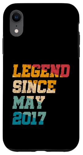 8 Jahre alte Geschenke Legende seit Mai 2017 Vintage 8. Geburtstag Hülle für iPhone XR von Legend Since Retro Vintage Birthday Gifts By Mj