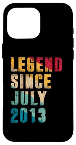 Legend Since Juli 2013 Retro 12 Years Old Gift 12th Birthday Hülle für iPhone 16 Pro Max von Legend Since Retro Vintage Birthday Gifts By Mj