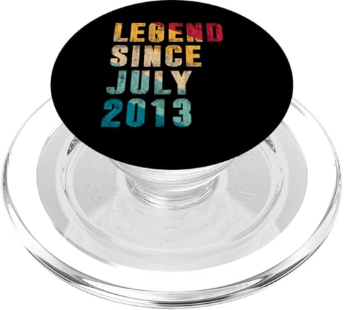 Legend Since Juli 2013 Retro 12 Years Old Gift 12th Birthday PopSockets PopGrip für MagSafe Legend Since Juli 2013 Retro 12 Years Old Gift 12th Birthday PopSockets PopGrip für MagSafe von Legend Since Retro Vintage Birthday Gifts By Mj