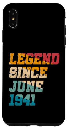 Legend Since June 1941 Lustiges 84-jähriges Retro-Alter zum 84. Geburtstag Hülle für iPhone XS Max Legend Since June 1941 Lustiges 84-jähriges Retro-Alter zum 84. Geburtstag Hülle für iPhone XS Max von Legend Since Vintage Anniversary Birthday Gifts Mj