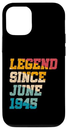 Legend Since June 1945 Lustiges 80jähriges Retro-Alter zum 80. Geburtstag Hülle für iPhone 12/12 Pro Legend Since June 1945 Lustiges 80jähriges Retro-Alter zum 80. Geburtstag Hülle für iPhone 12/12 Pro von Legend Since Vintage Anniversary Birthday Gifts Mj