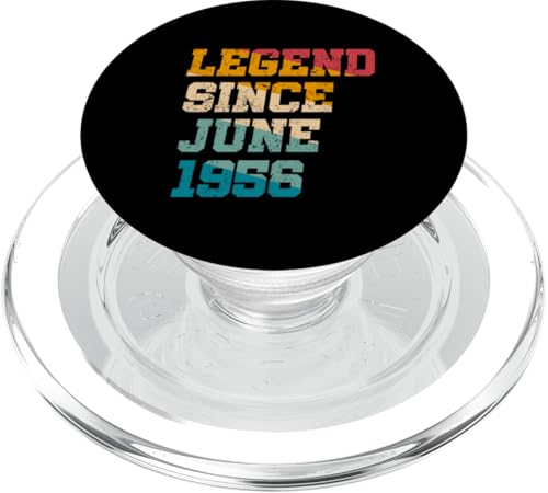 Legend Since June 1956 Lustiger 69. Geburtstag im Retro-Look, 69. Geburtstag PopSockets PopGrip für MagSafe Legend Since June 1956 Lustiger 69. Geburtstag im Retro-Look, 69. Geburtstag PopSockets PopGrip für MagSafe von Legend Since Vintage Anniversary Birthday Gifts Mj