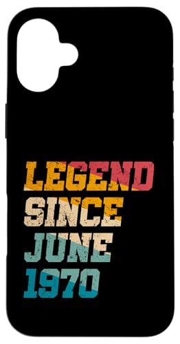 Legend Since June 1970 Lustiges 55jähriges Retro-Alter zum 55. Geburtstag Hülle für iPhone 16 Plus Legend Since June 1970 Lustiges 55jähriges Retro-Alter zum 55. Geburtstag Hülle für iPhone 16 Plus von Legend Since Vintage Anniversary Birthday Gifts Mj