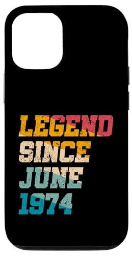 Legend Since June 1974 Lustiger 51. Geburtstag im Retro-Look, 51 Jahre Hülle für iPhone 12/12 Pro Legend Since June 1974 Lustiger 51. Geburtstag im Retro-Look, 51 Jahre Hülle für iPhone 12/12 Pro von Legend Since Vintage Anniversary Birthday Gifts Mj