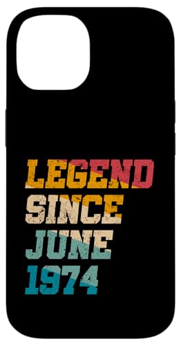 Legend Since June 1974 Lustiger 51. Geburtstag im Retro-Look, 51 Jahre Hülle für iPhone 14 Legend Since June 1974 Lustiger 51. Geburtstag im Retro-Look, 51 Jahre Hülle für iPhone 14 von Legend Since Vintage Anniversary Birthday Gifts Mj