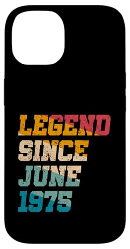 Legend Since June 1975 Lustiges 50-jähriges Retro-Alter zum 50. Geburtstag Hülle für iPhone 14 Legend Since June 1975 Lustiges 50-jähriges Retro-Alter zum 50. Geburtstag Hülle für iPhone 14 von Legend Since Vintage Anniversary Birthday Gifts Mj